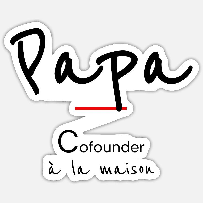 Dad - Sticker size S (10 x 10 cm) - white matte