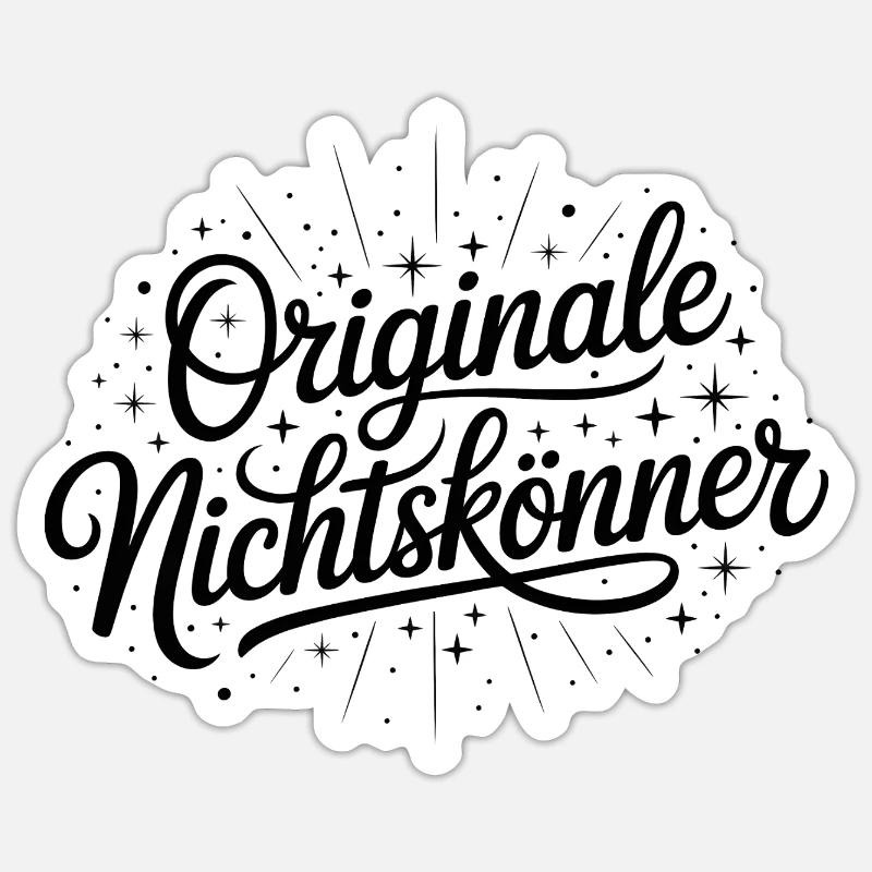 Originale Nichtskönner - Deutsche Memes Sticker Größe S (10 x 10 cm)