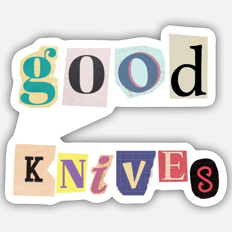 GOODKNVS - Sticker Größe S (10 x 10 cm) - Mattweiß