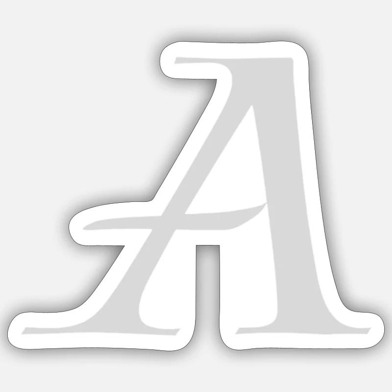 Kings A initial Sticker size S (10 x 10 cm)