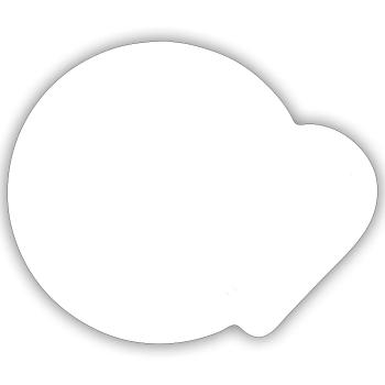 Planet Love – Symbole du cœur et de la planète - Sticker taille S (10 x 10 cm) - blanc mat - Devant