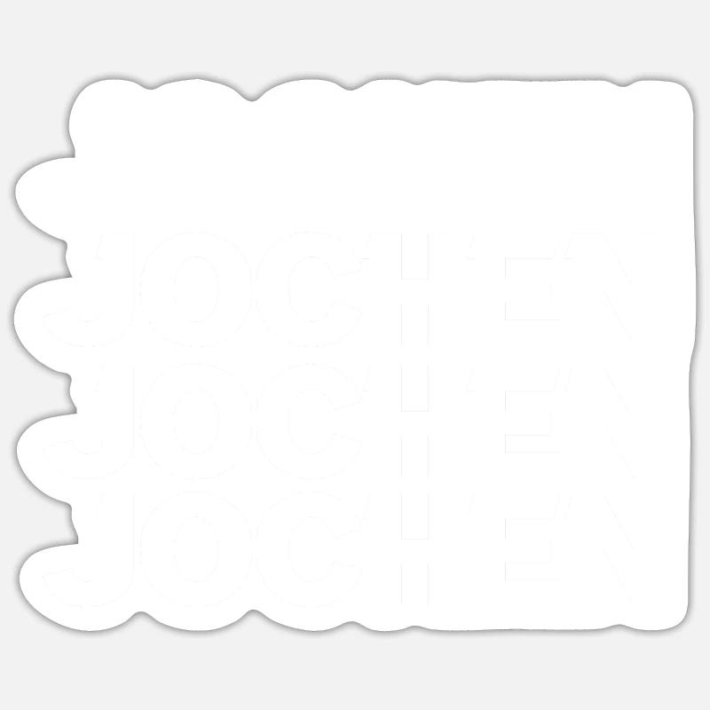 Jochen - Sticker Größe S (10 x 10 cm) - Mattweiß