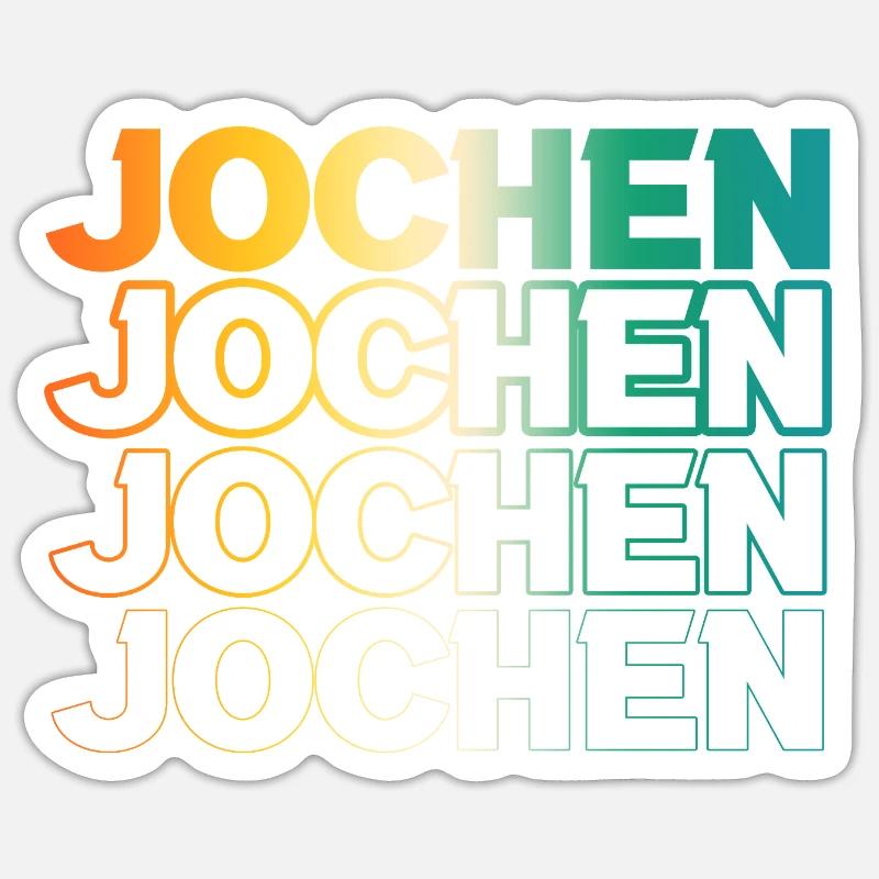 Jochen - Sticker size S (10 x 10 cm) - white matte