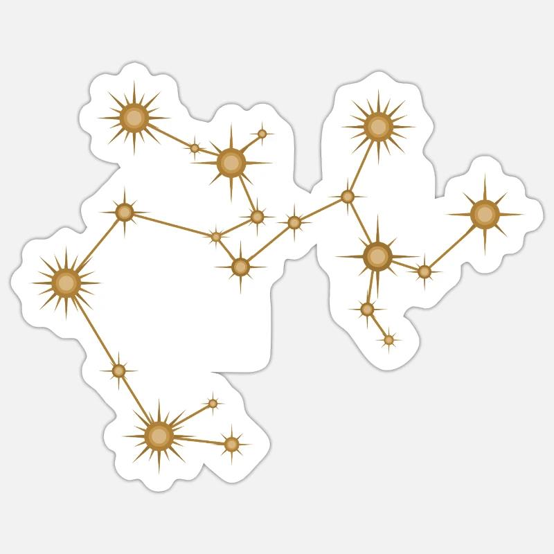 Sternbild Schütze Sternzeichen Sternzeichen Sticker Größe S (10 x 10 cm)