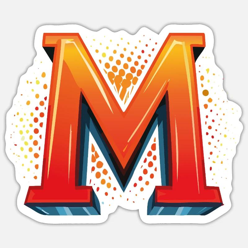 M1 - Sticker Größe S (10 x 10 cm) - Mattweiß