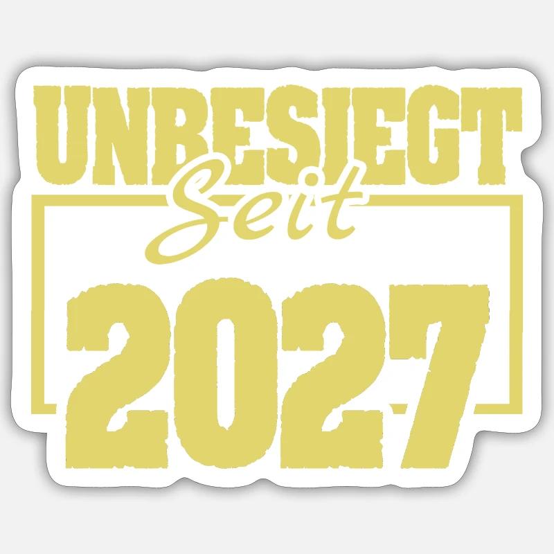 since 2027 Sticker size S (10 x 10 cm)