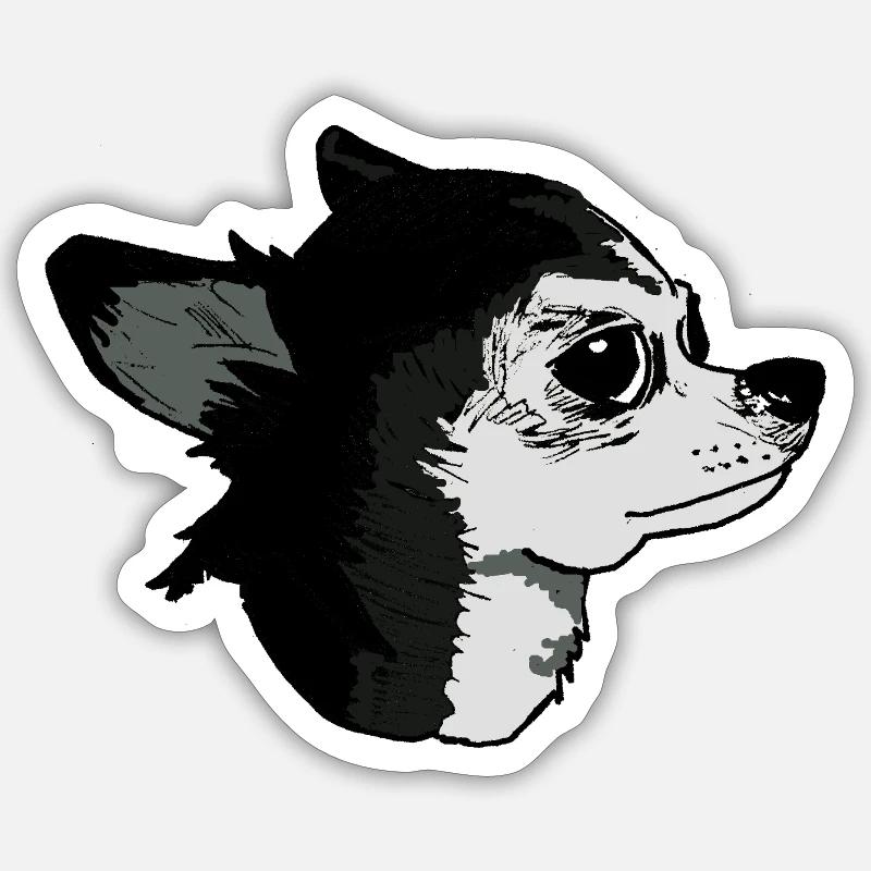 Cute Style Tender Dog Illustration Sticker size S (10 x 10 cm)