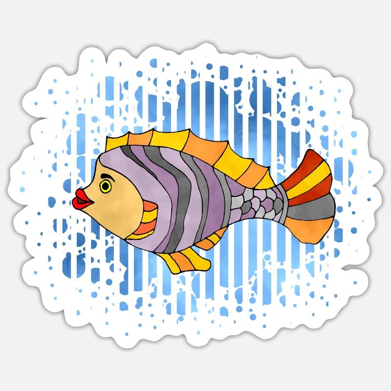 Fisch Sticker Größe S (10 x 10 cm)