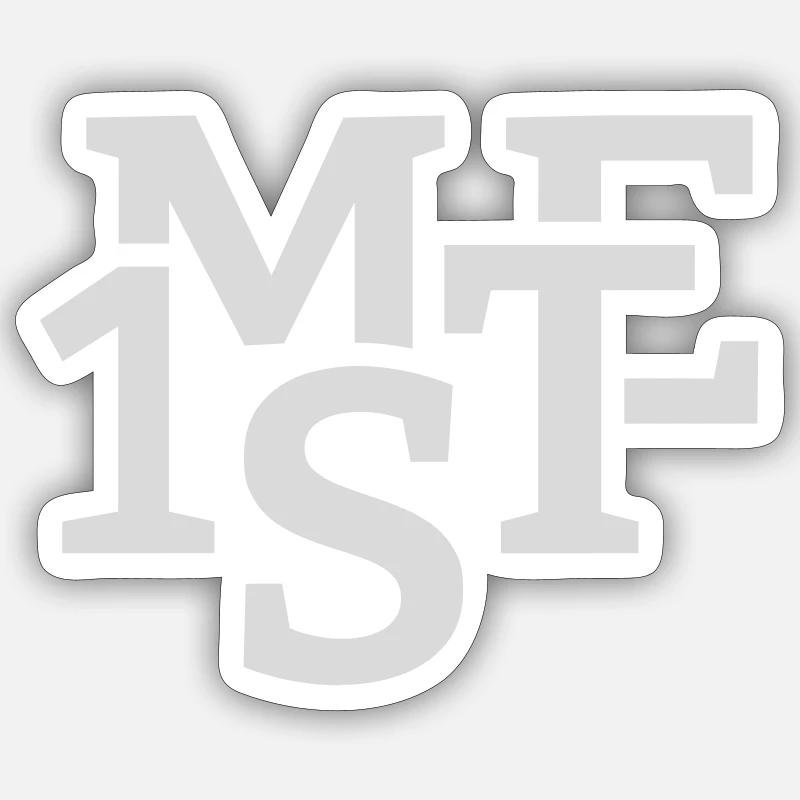 Me first - Sticker size S (10 x 10 cm) - white matte