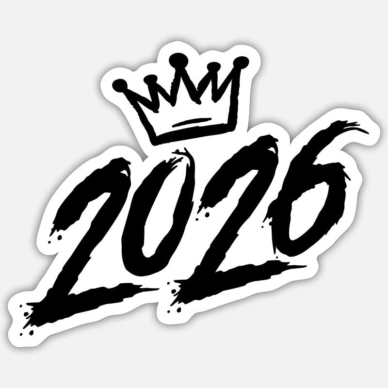 2026 Krone - Sticker size S (10 x 10 cm) - white matte