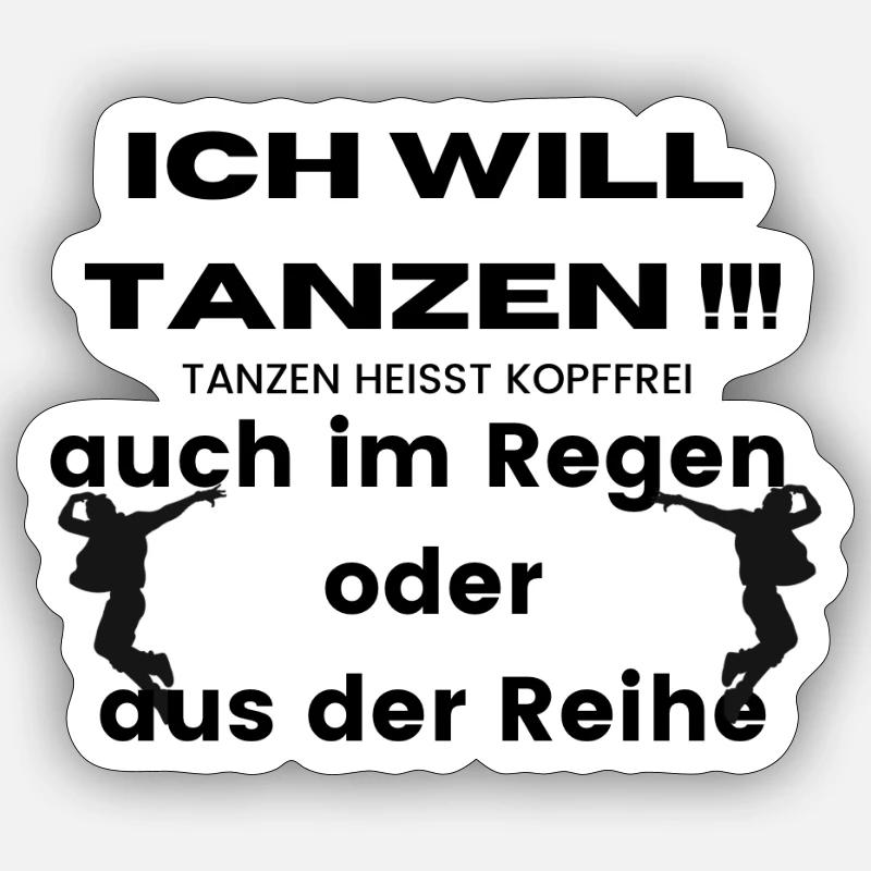 Jumping Silhouettes Duo - Sticker size S (10 x 10 cm) - white matte