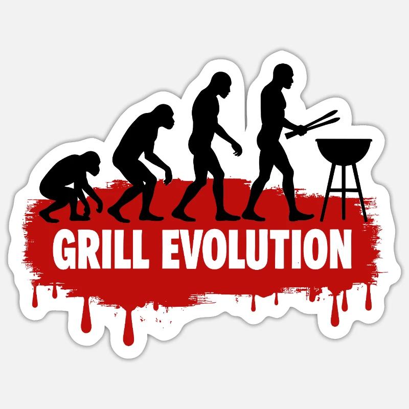 Évolution du grill Sticker taille S (10 x 10 cm)