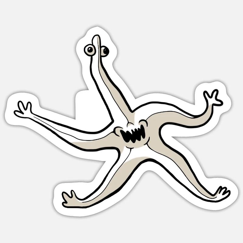 Quirky Starfish Sticker size S (10 x 10 cm)