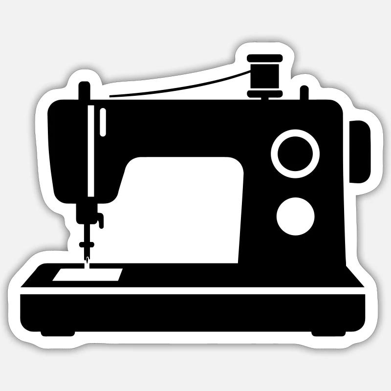 sewing machine Sticker size S (10 x 10 cm)
