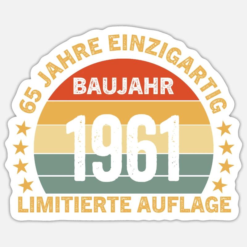 65 ANS D’ÉDITION LIMITÉE UNIQUE - Sticker taille S (10 x 10 cm) - blanc mat