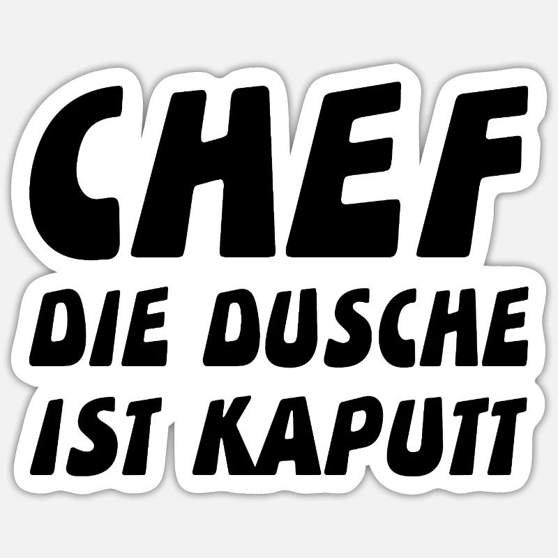 chef - Sticker size S (10 x 10 cm) - white matte