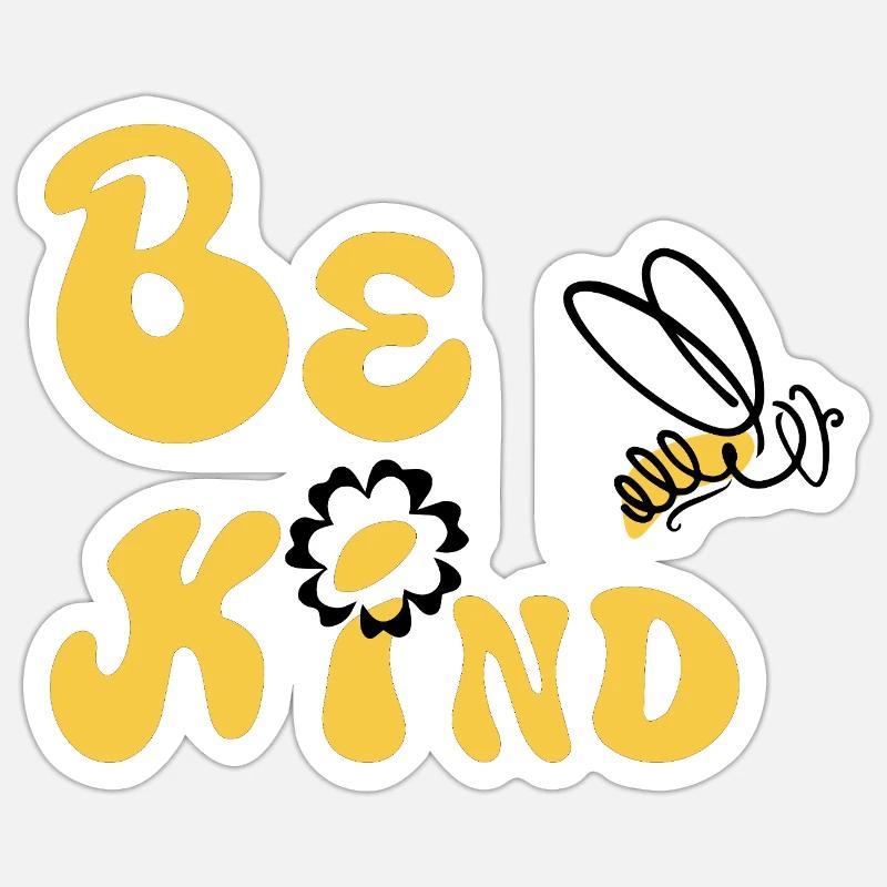 Be Kind! - Sticker size S (10 x 10 cm) - white matte