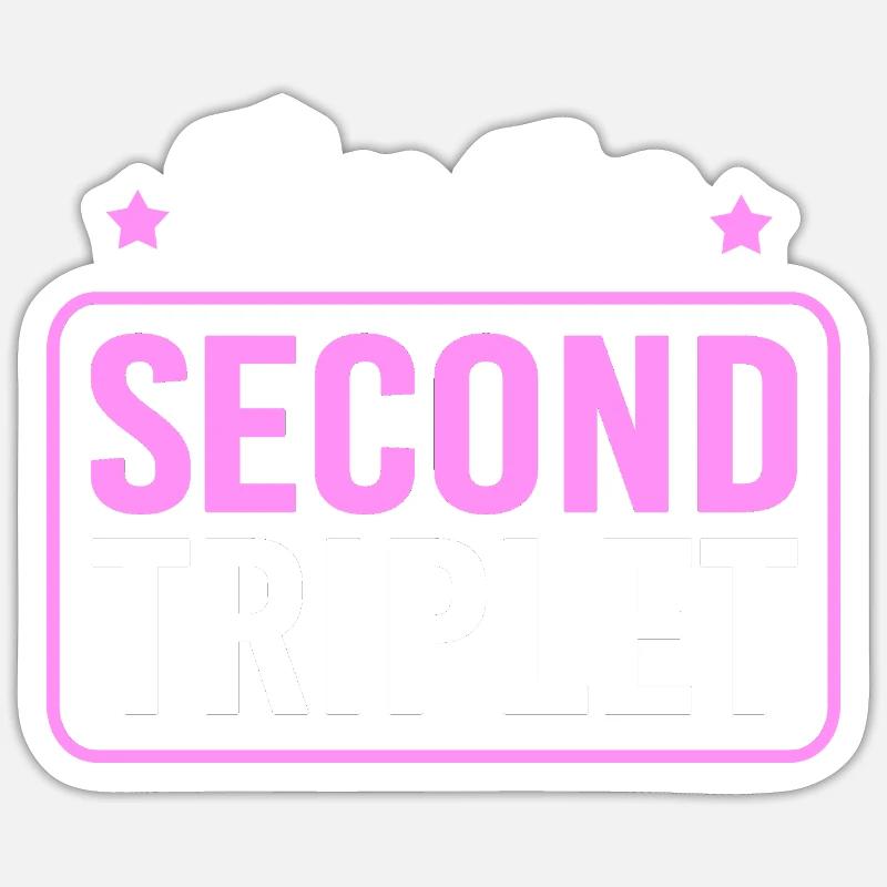 triplets - Sticker size S (10 x 10 cm) - white matte