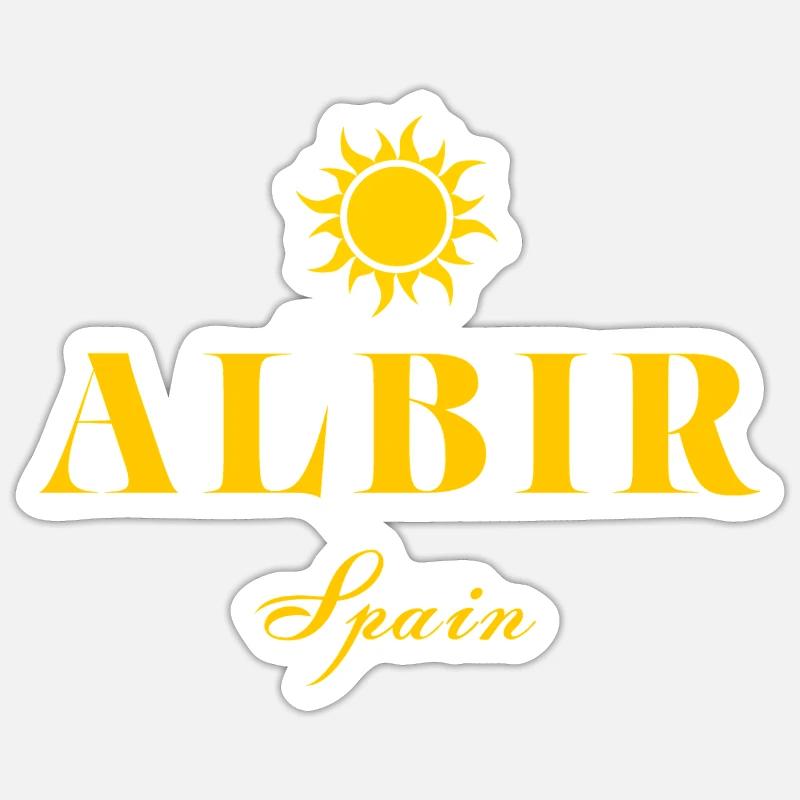 Albir Spain Suncrest - Sticker size S (10 x 10 cm) - white matte