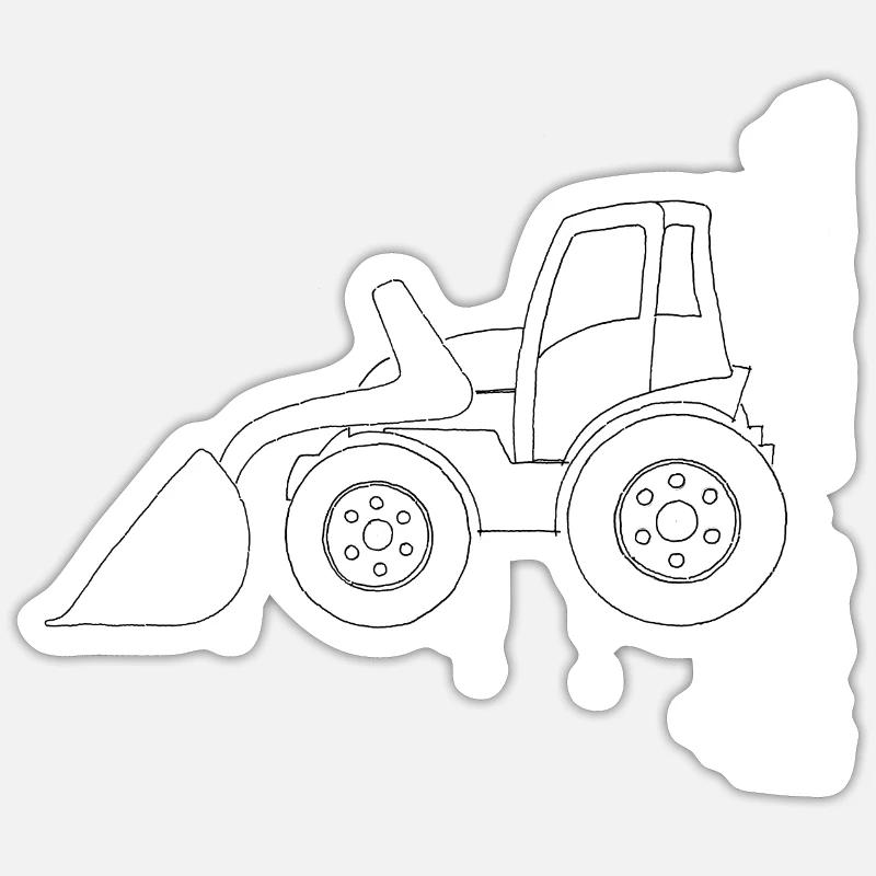 Bagger Sticker Größe S (10 x 10 cm)