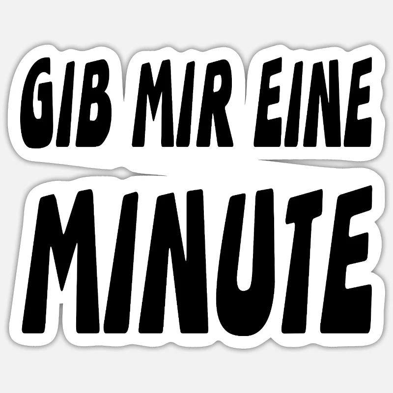 Minute Sticker Größe S (10 x 10 cm)