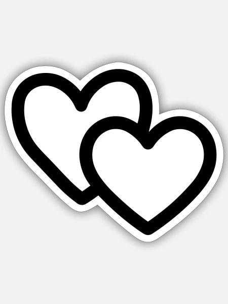 Dual Core - Sticker Größe S (10 x 10 cm) - Mattweiß