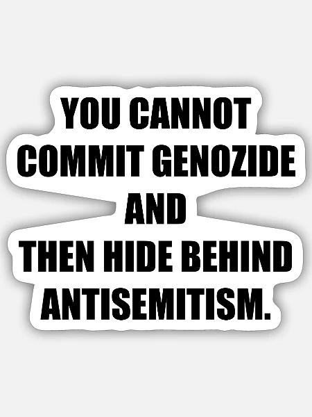 GENOZIDE COMMIT - Sticker Größe S (10 x 10 cm) - Mattweiß