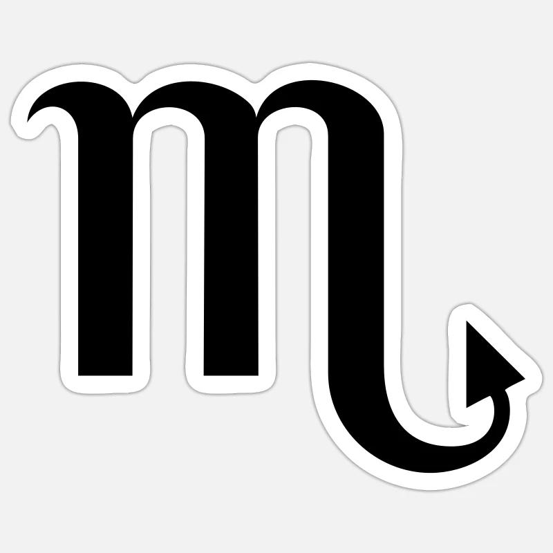 Sternzeichen Skorpion Sticker Größe S (10 x 10 cm)