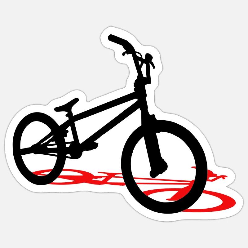 BMX - Sticker taille S (10 x 10 cm) - blanc mat
