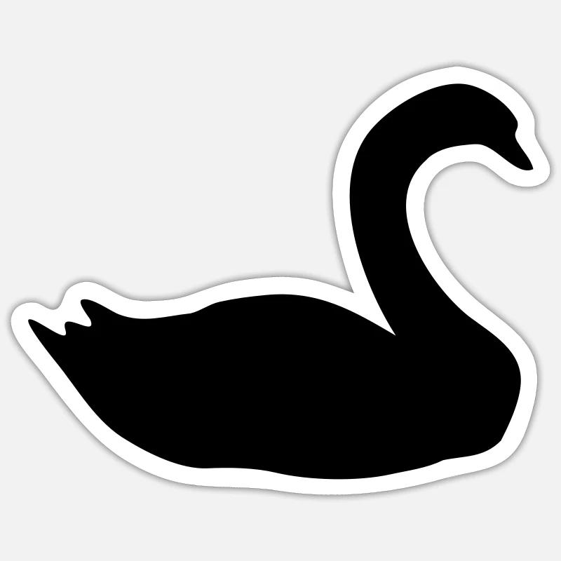 Schwan Sticker Größe S (10 x 10 cm)