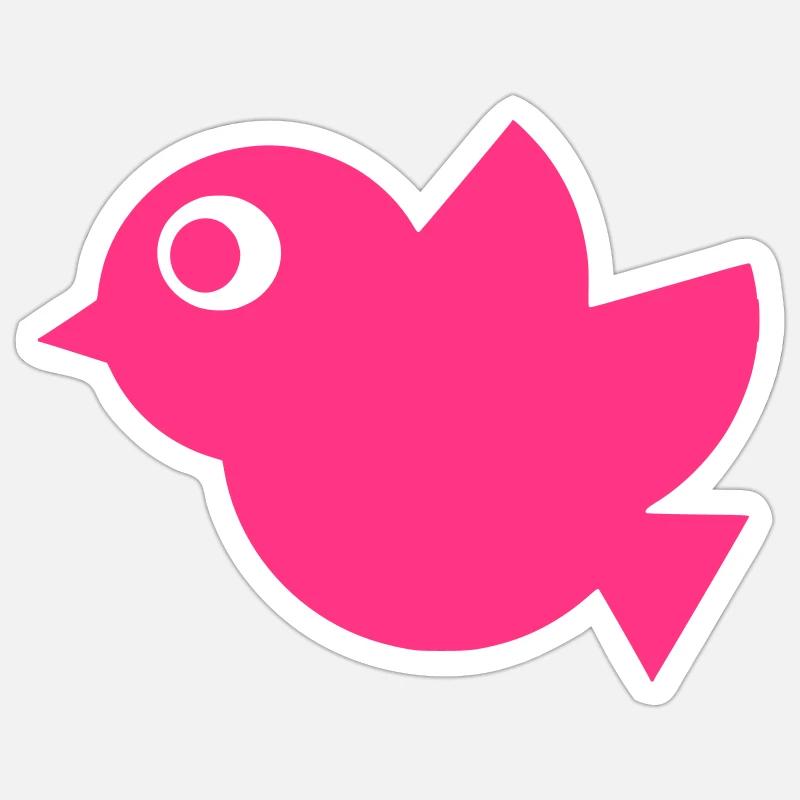 Vogel Sticker size S (10 x 10 cm)