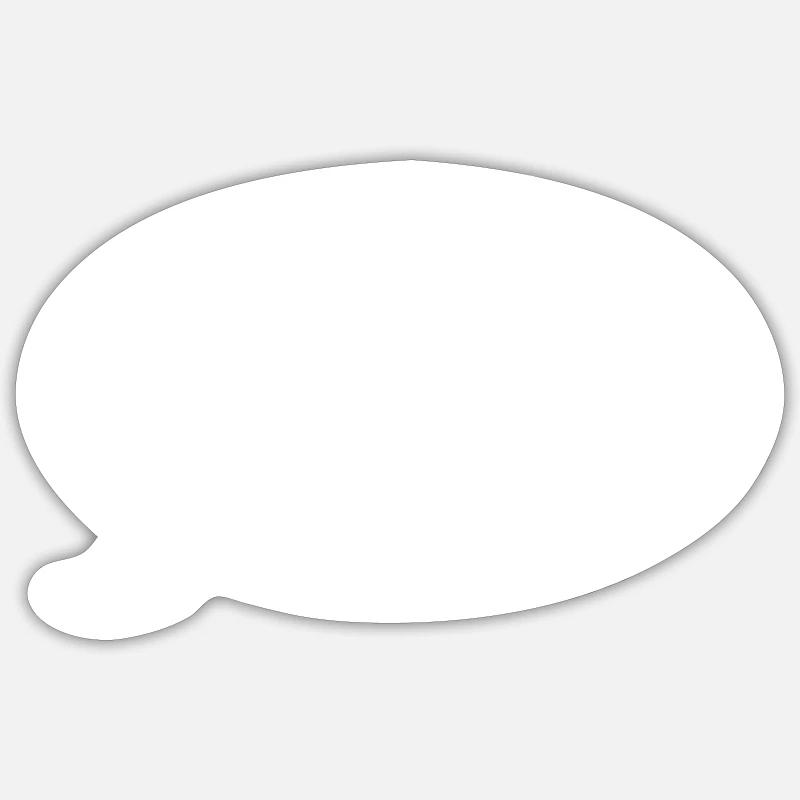 Bubble (white) Sticker size S (10 x 10 cm)