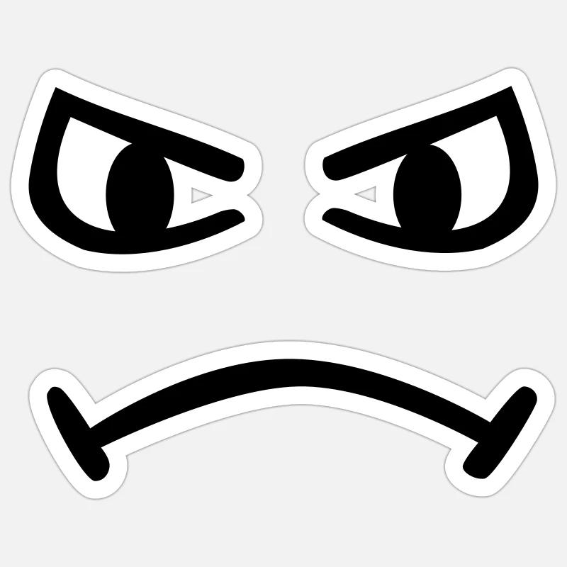 Smiley Sticker Größe S (10 x 10 cm)