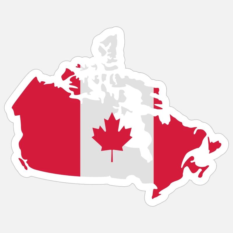 Canada - Sticker size S (10 x 10 cm) - white matte