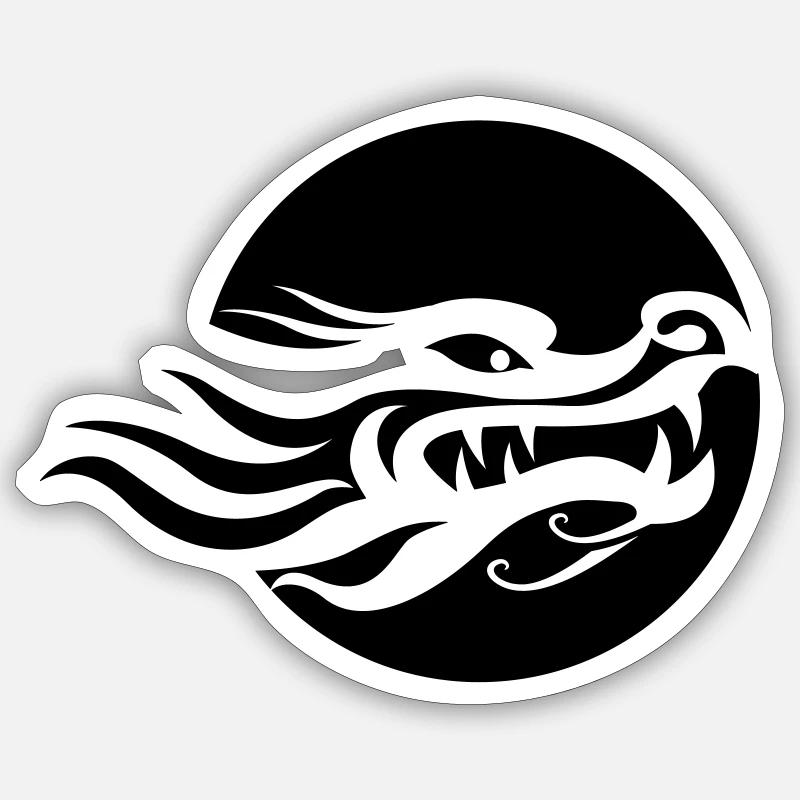 Longtze Premier - Sticker Größe S (10 x 10 cm) - Mattweiß