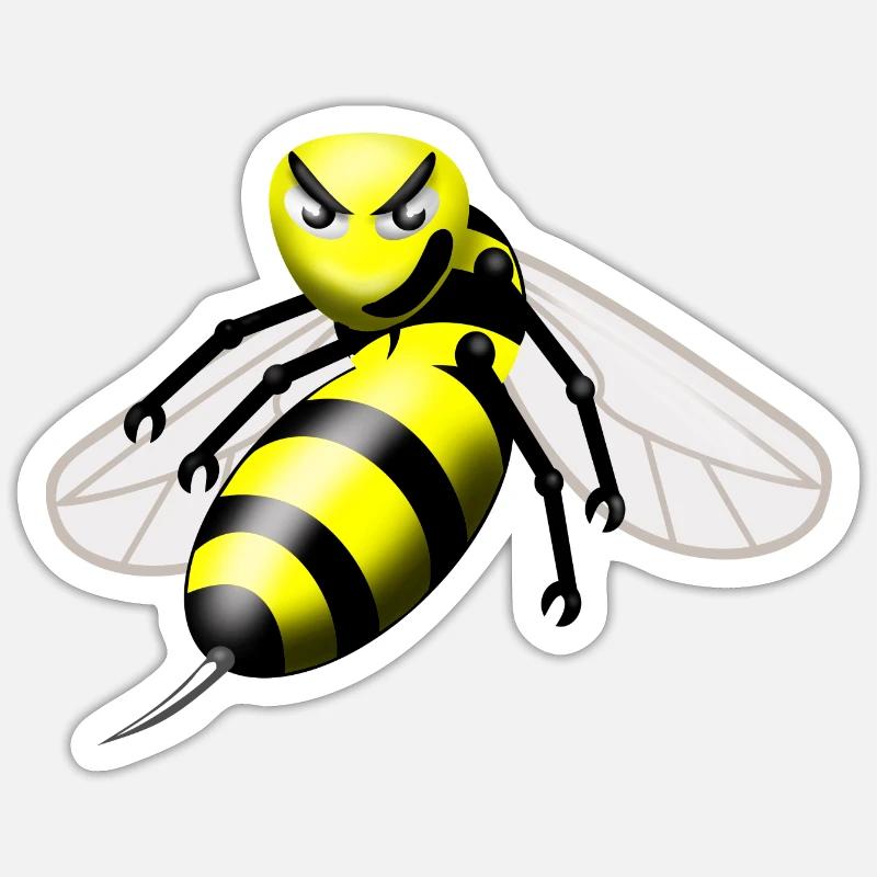 wasp Sticker size S (10 x 10 cm)
