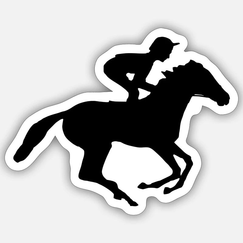 jockey Sticker size S (10 x 10 cm)