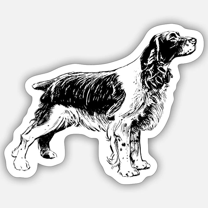 Jagdhund Sticker Größe S (10 x 10 cm)