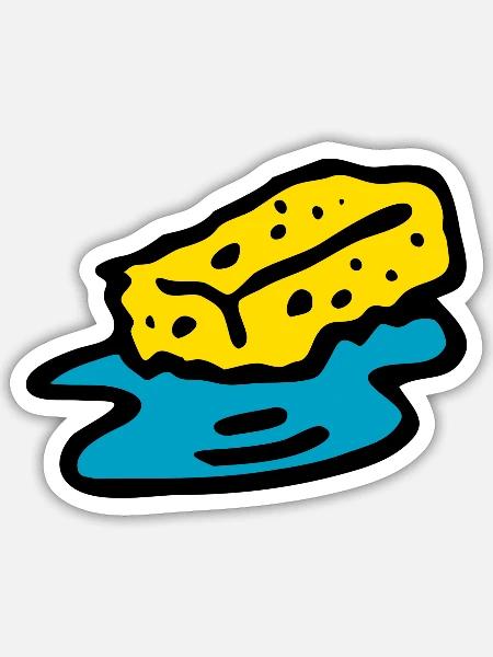Nettoyage Nettoyage Nettoyage dame balai wischmop69 - Sticker taille S (10 x 10 cm) - blanc mat