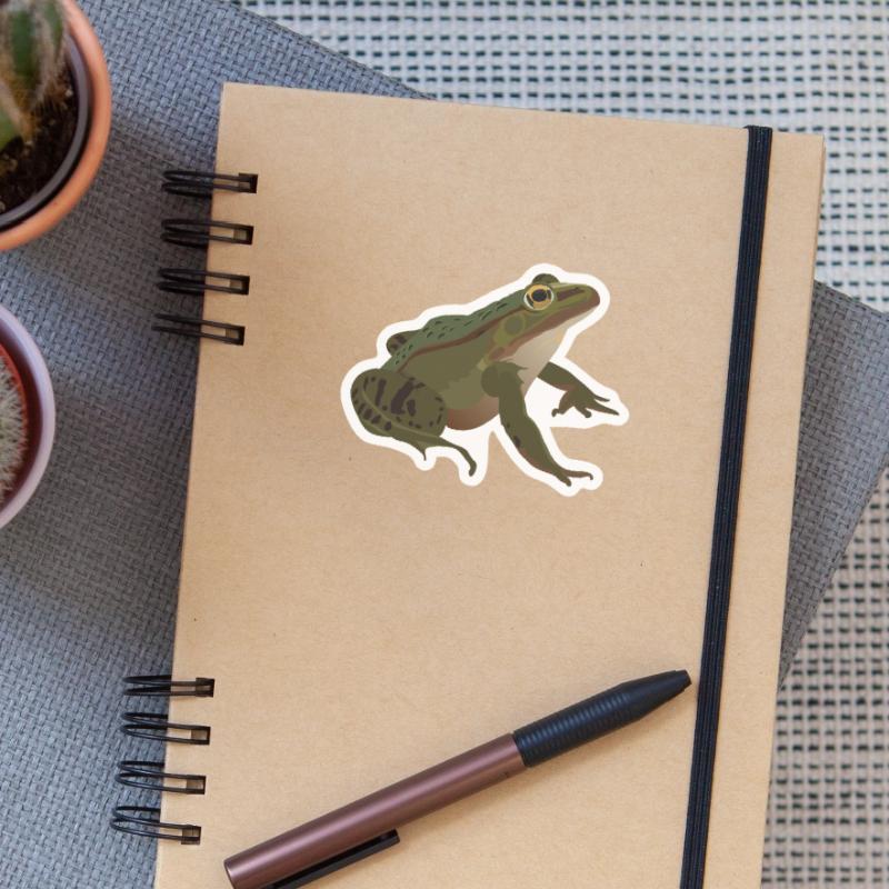 Frog mister frog toad common toad tree frog idea Sticker size S (10 x 10 cm)