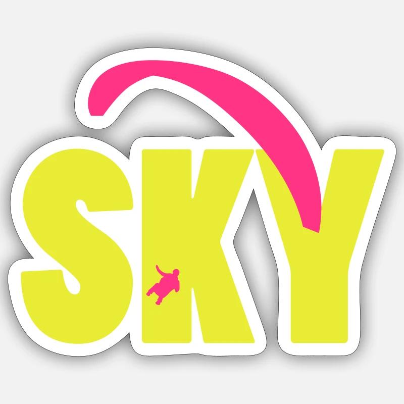 sky - Sticker Größe S (10 x 10 cm) - Mattweiß