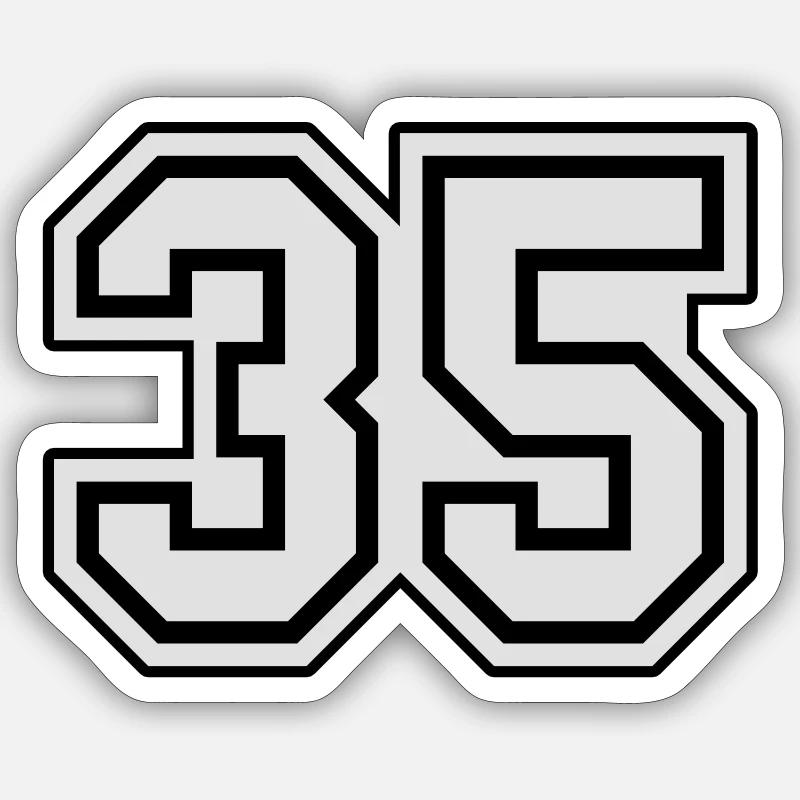 35 - Sticker size S (10 x 10 cm) - white matte