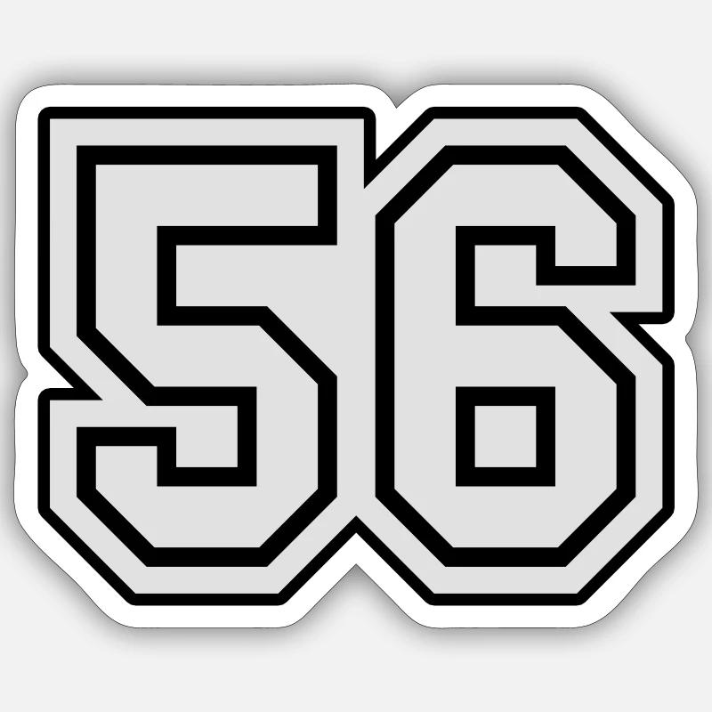 56 - Sticker size S (10 x 10 cm) - white matte
