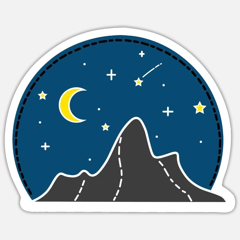 STARRY SKY colored Sticker size S (10 x 10 cm)