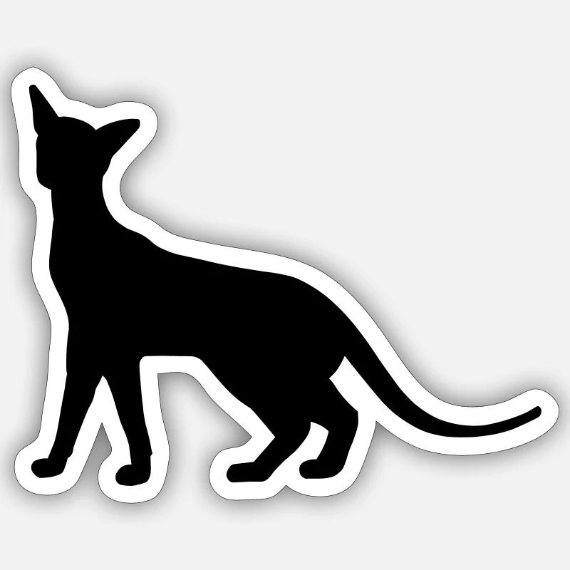 Siamese Cat Sticker size S (10 x 10 cm)