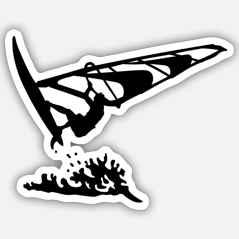 Windsurfing Sticker Größe S (10 x 10 cm)