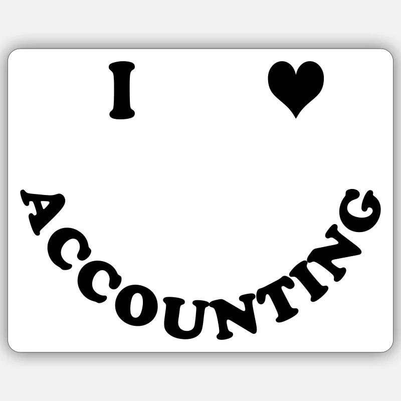 accountant - Sticker size S (10 x 10 cm) - white matte
