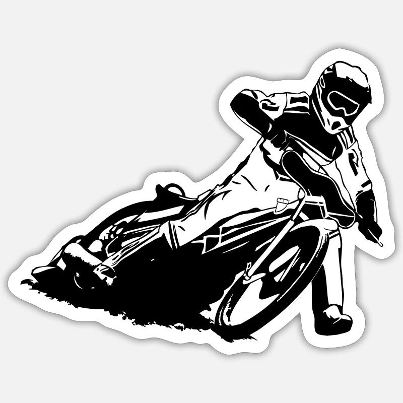 Speedway - Sticker Größe S (10 x 10 cm) - Mattweiß