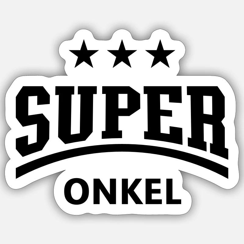 Super Onkel Sticker size S (10 x 10 cm)
