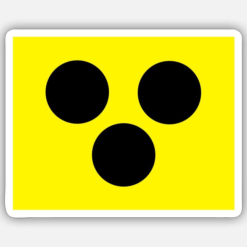 Blind characters armband Blind 2c Sticker size S (10 x 10 cm)